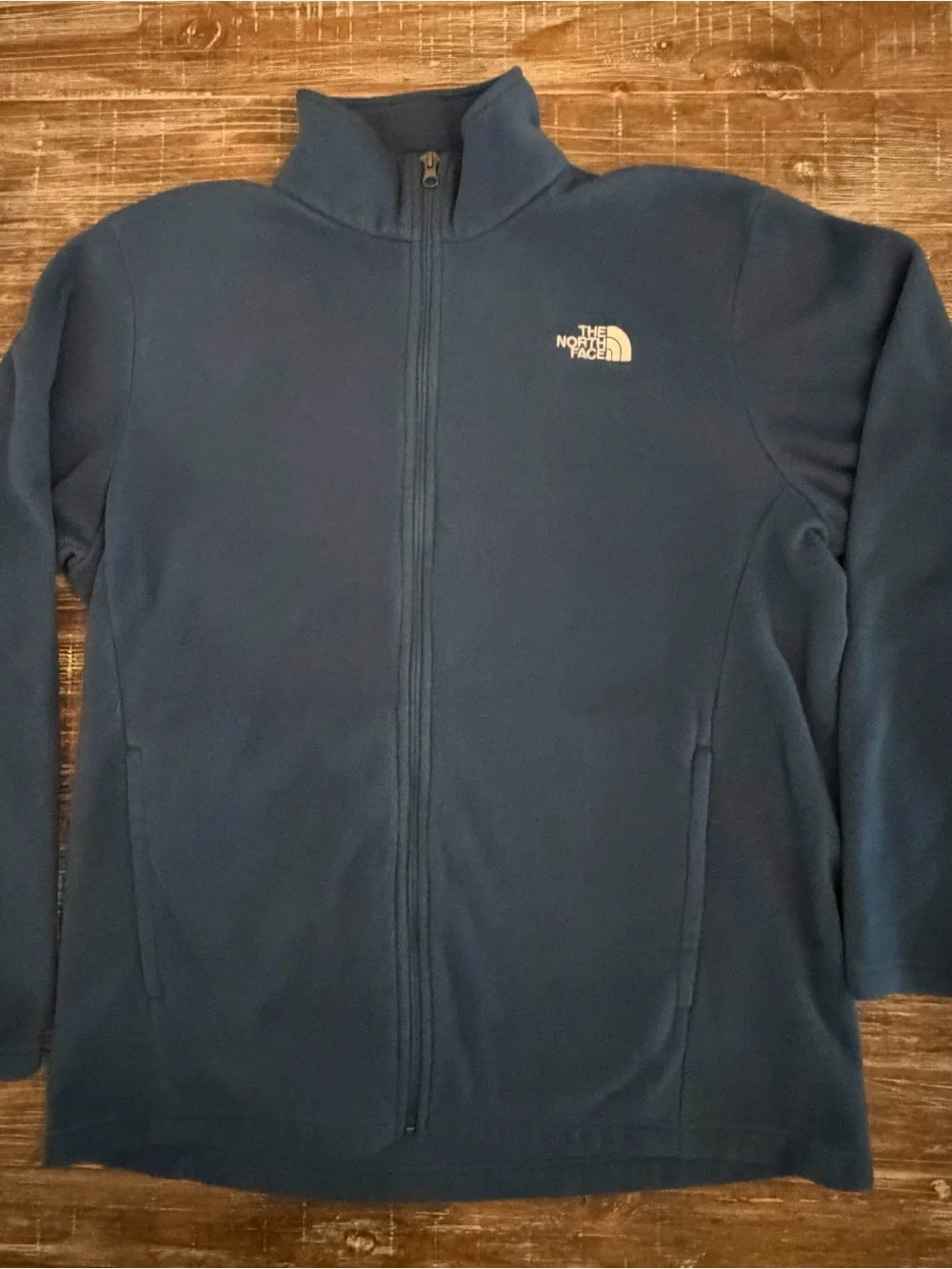 The North Face Deep Blue Full-Zip Fleece Jacket Mens Sz XL